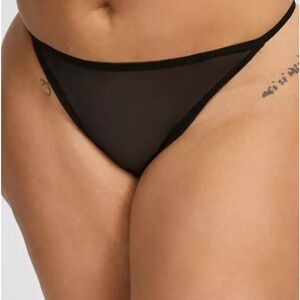 Torrid black mesh g string